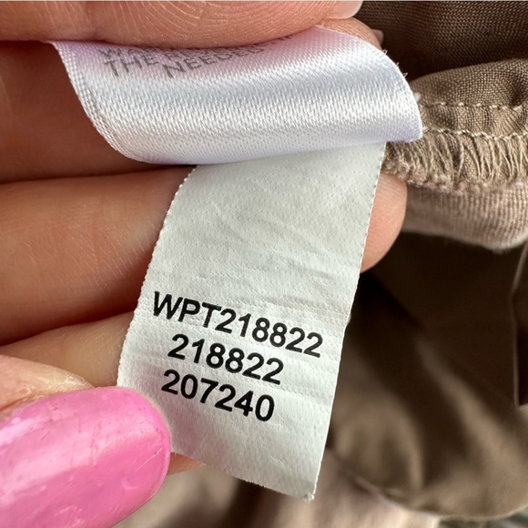 J. Jill Linen Stretch Elastic Waist Pull-On Cropped Pants, Beige Tan, MP - Picture 8 of 8